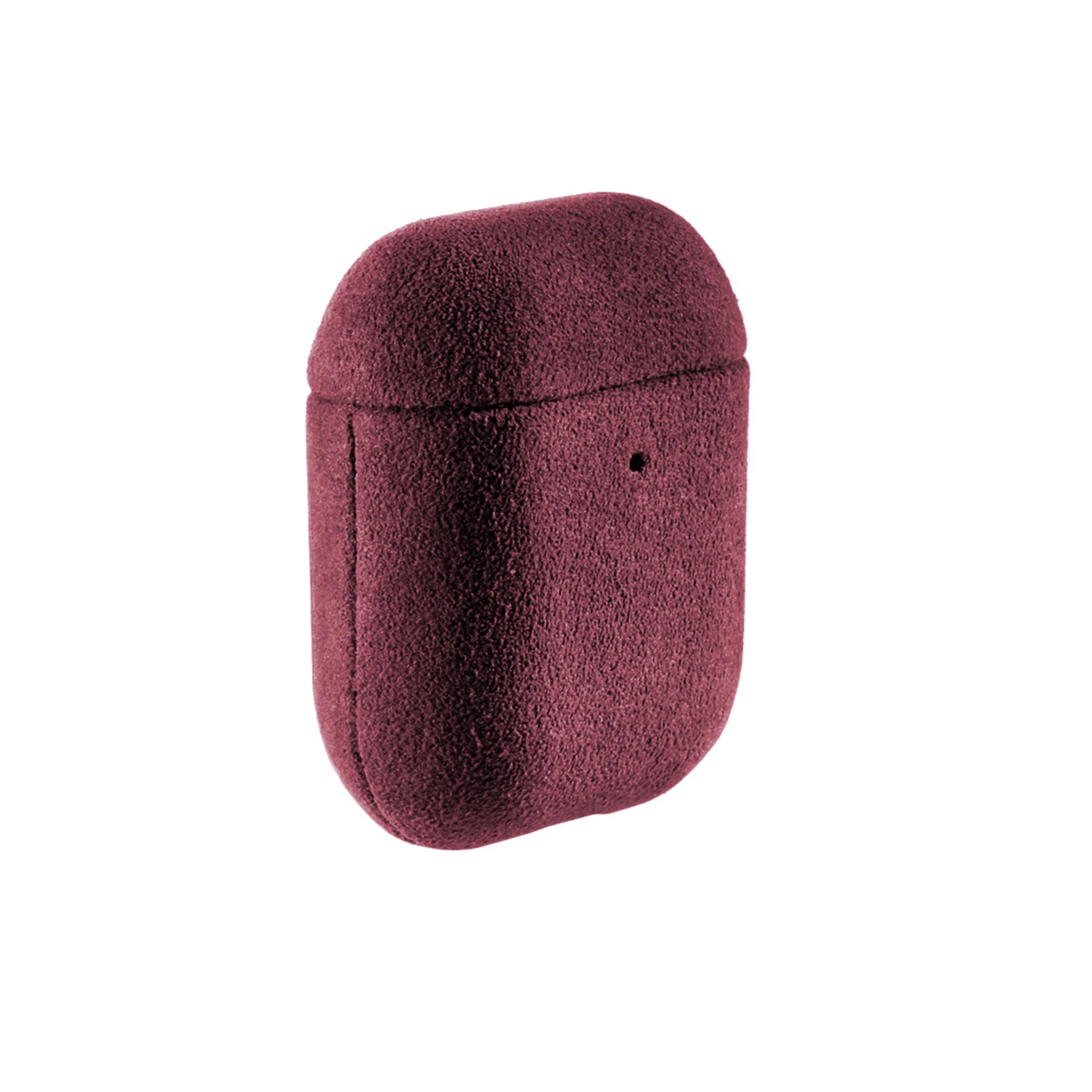 AirPods 1/2 Gen Alcantara Case - Rot