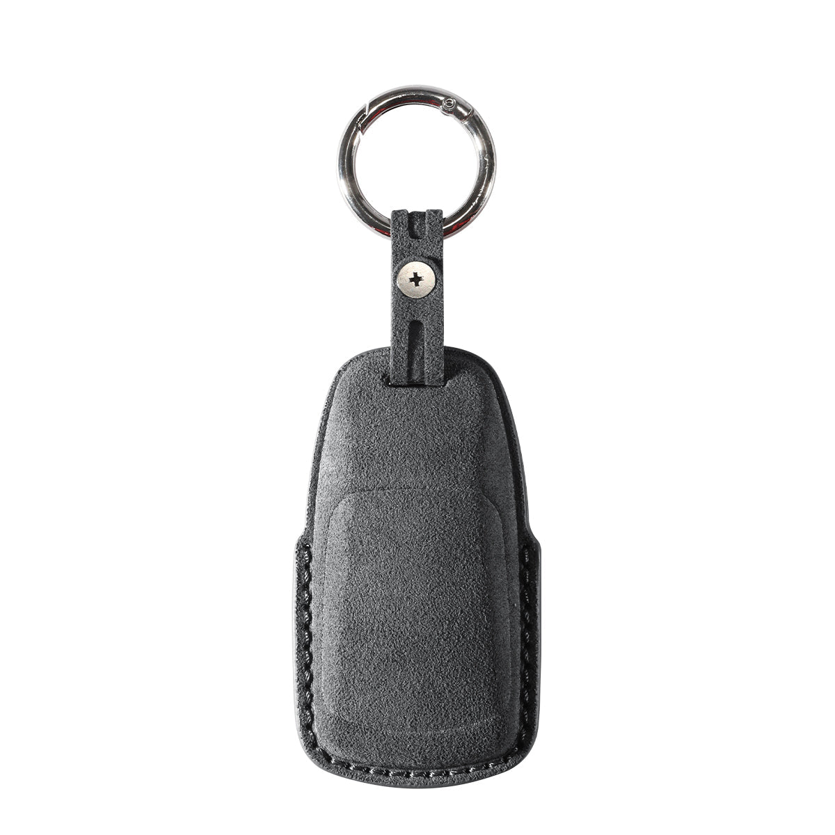 Alcantara Car Key Fob Cover for Audi | Model A with Buckle - Space Grey - Alcanside