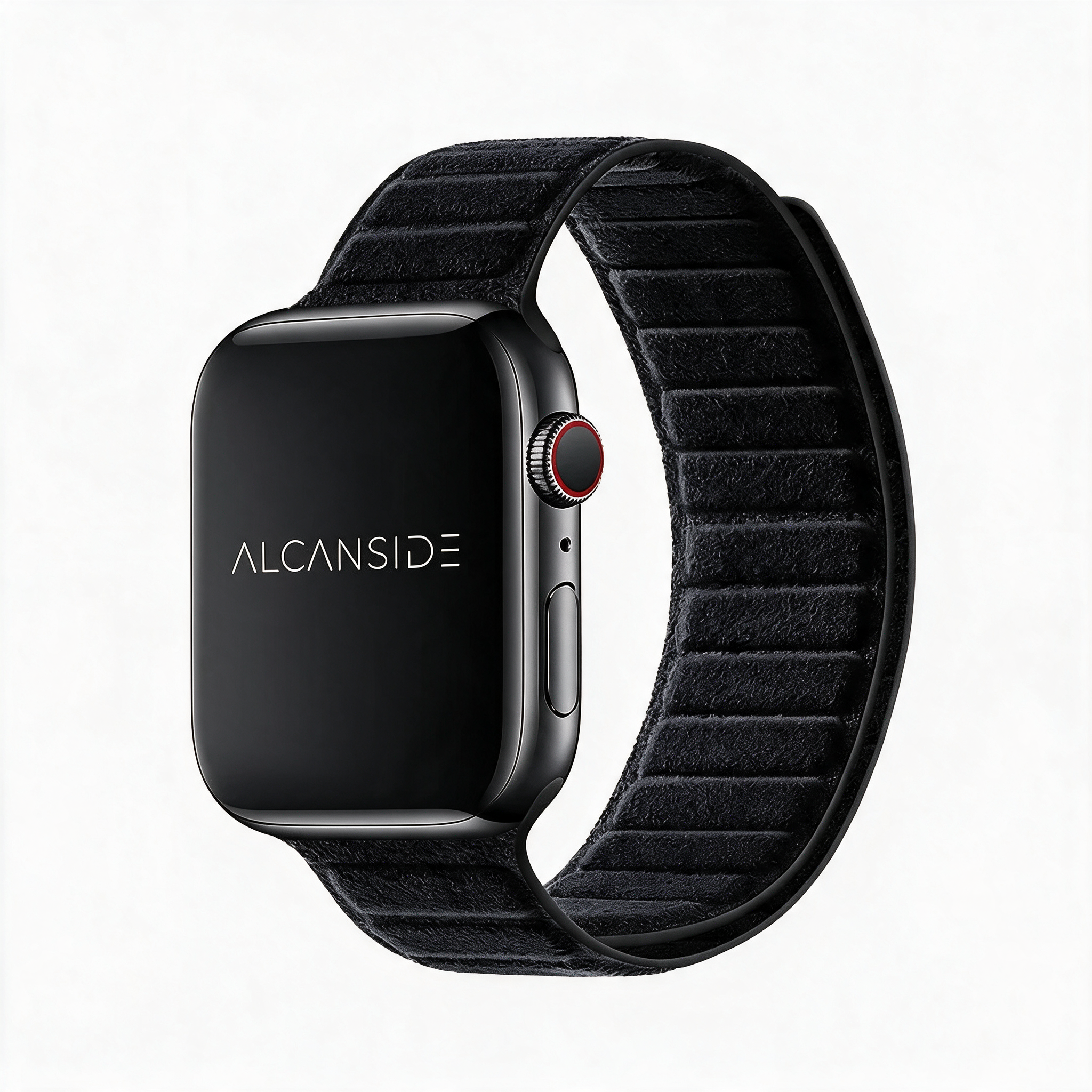 Alcantara Apple Watch Band - Deep Black - 42/44/45/46mm & Ultra (49mm) - Alcanside