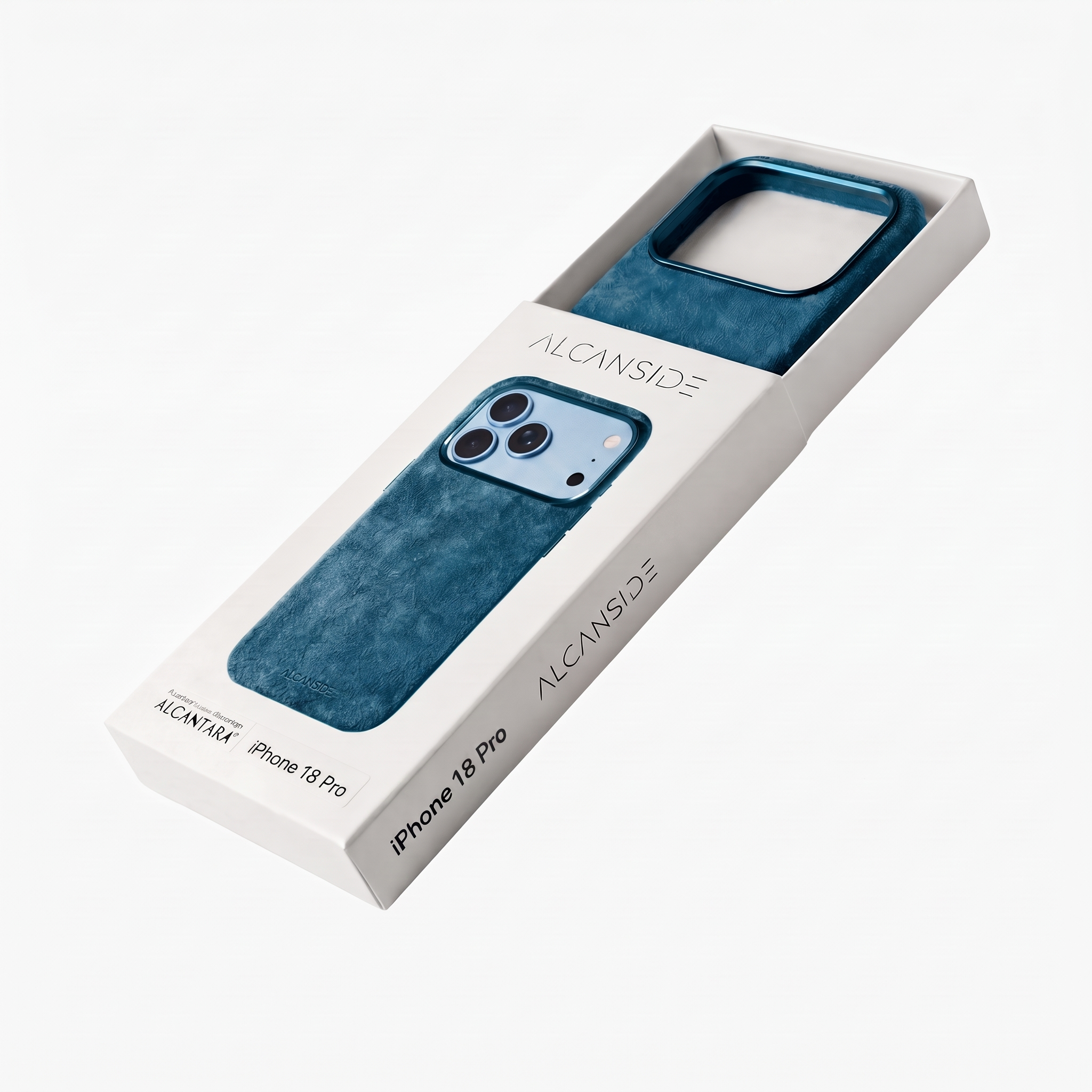 iPhone 18 Pro Max Alcantara case packaging