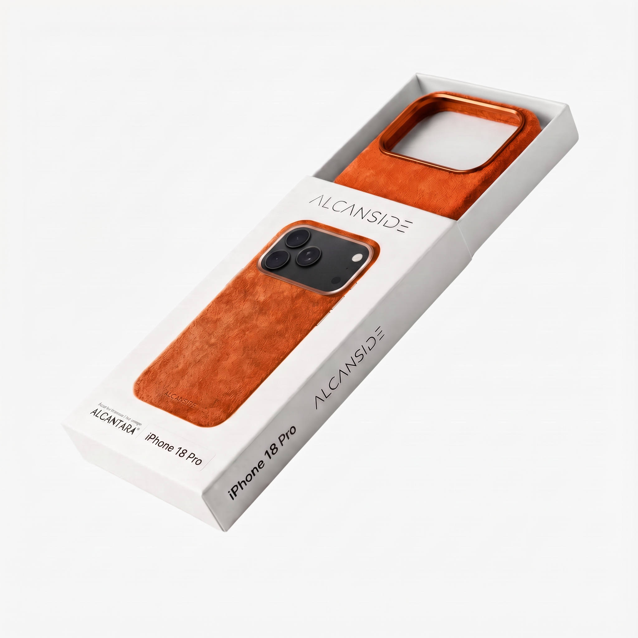 iPhone 18 Pro Max Alcantara case packaging