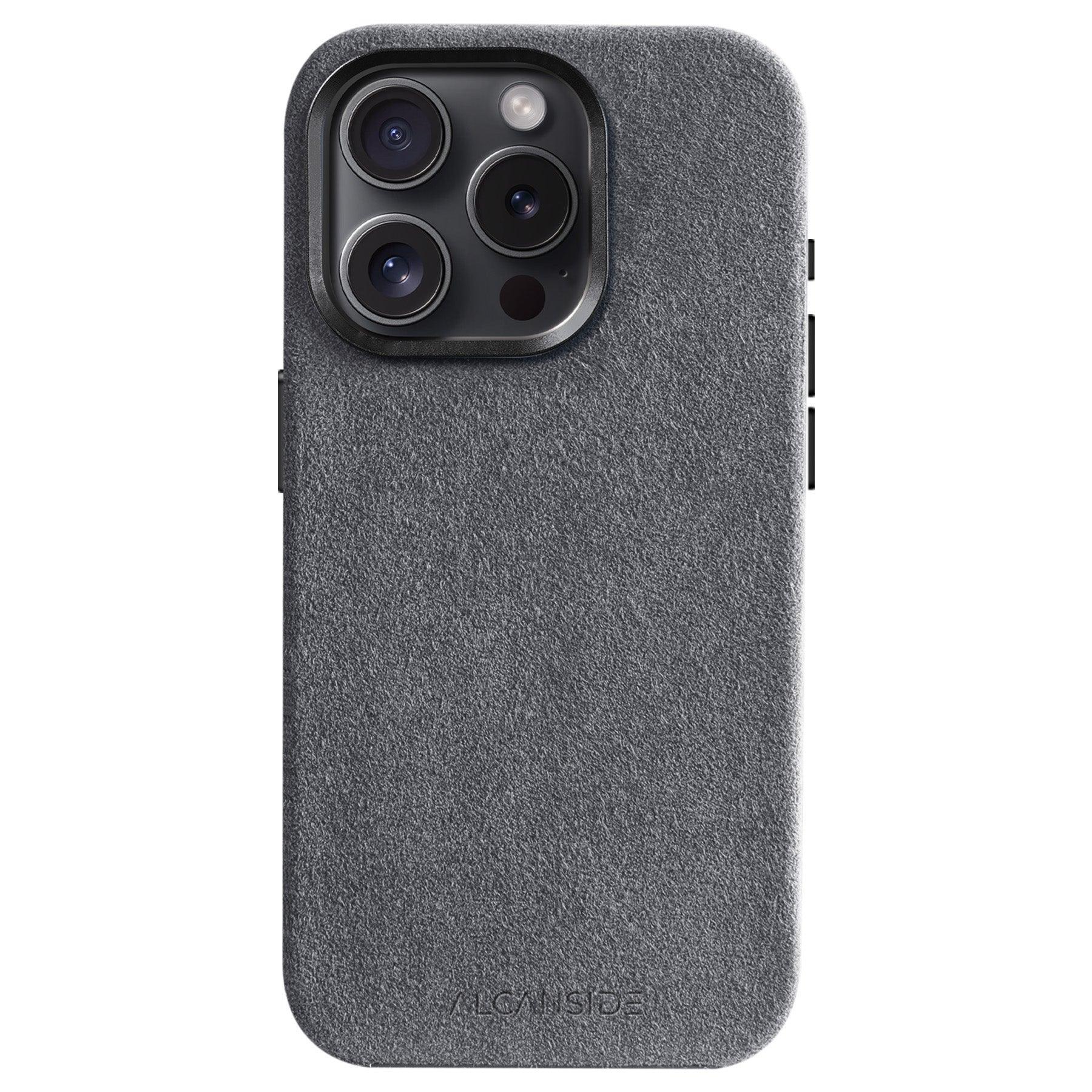 iPhone 15 Pro - Alcantara Case - Nardo Gray - Alcanside