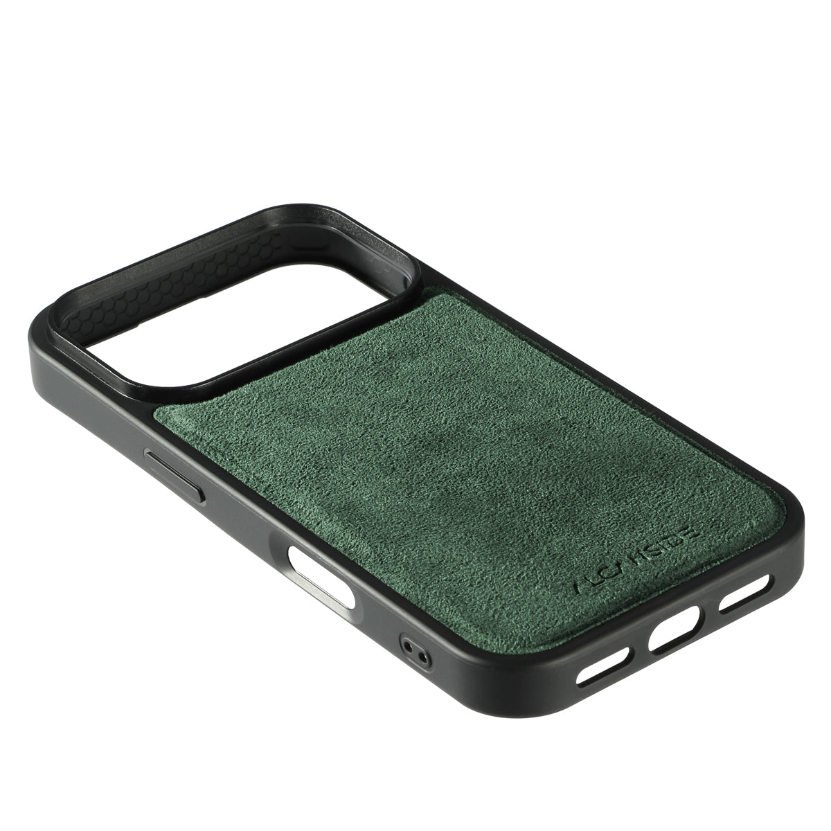 iPhone 17 Pro Max - Alcantara Back Cover - Midnight Green
