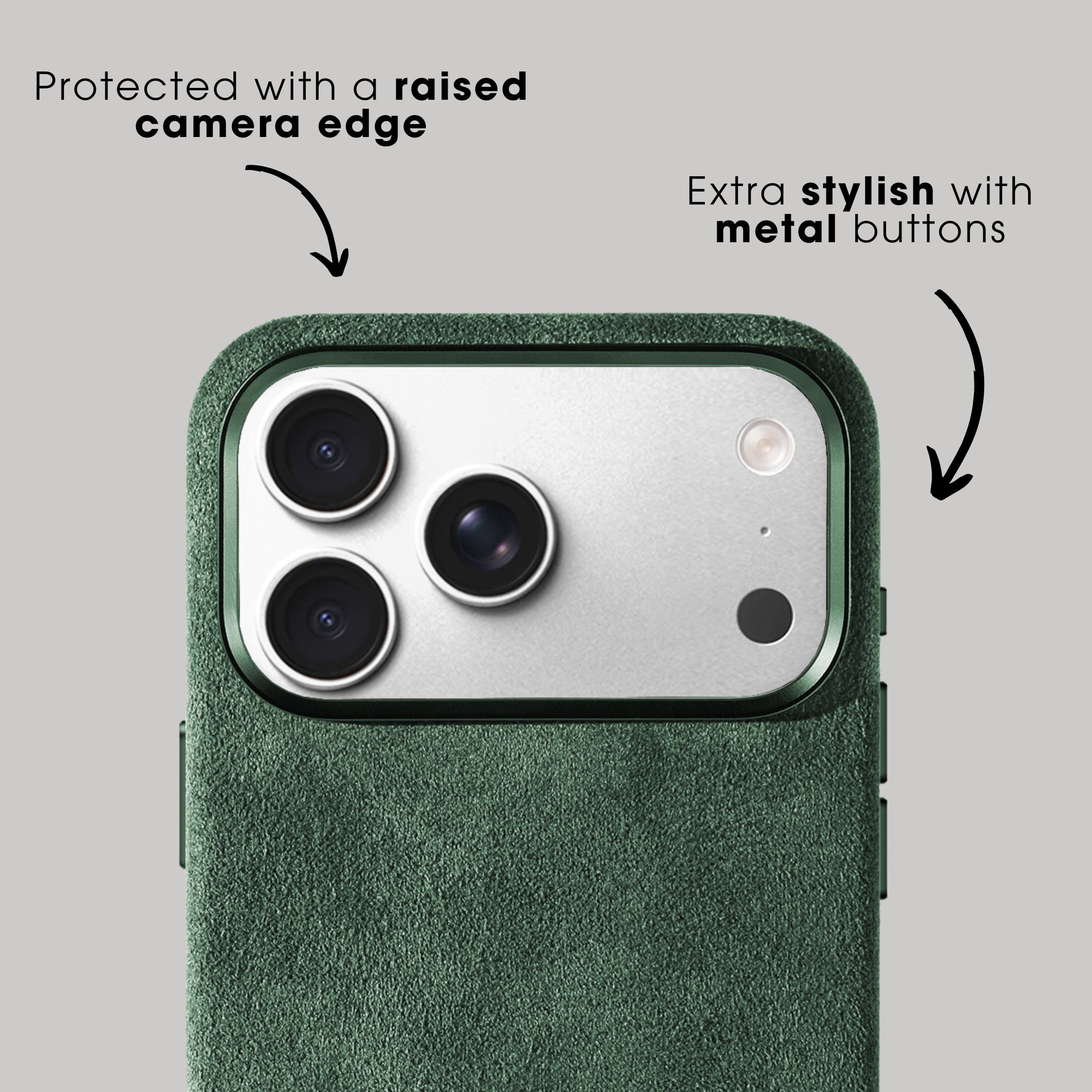 iPhone 17 Pro - Alcantara Case - Midnight Green