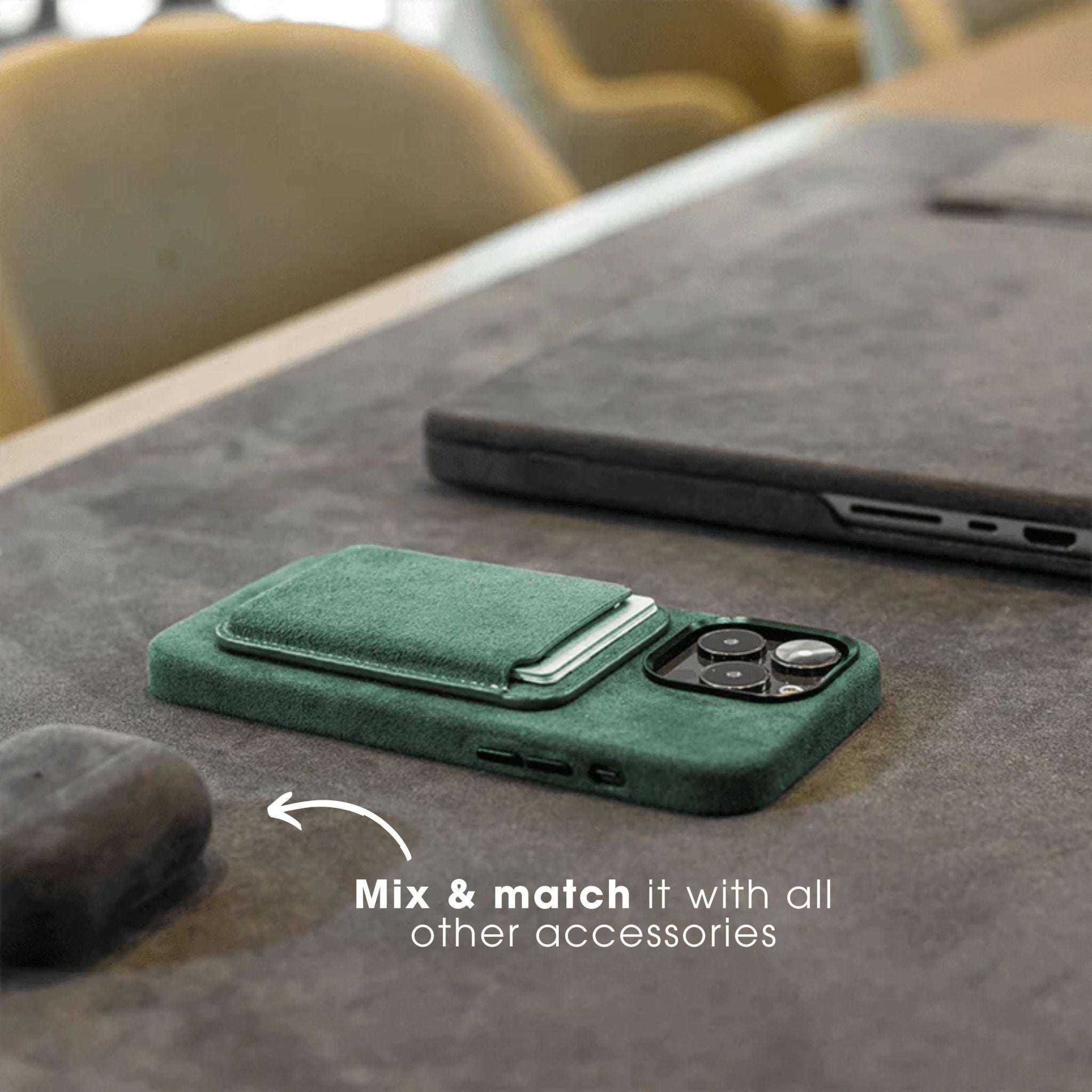 iPhone 12 Mini - Alcantara Case - Midnight Green - Alcanside