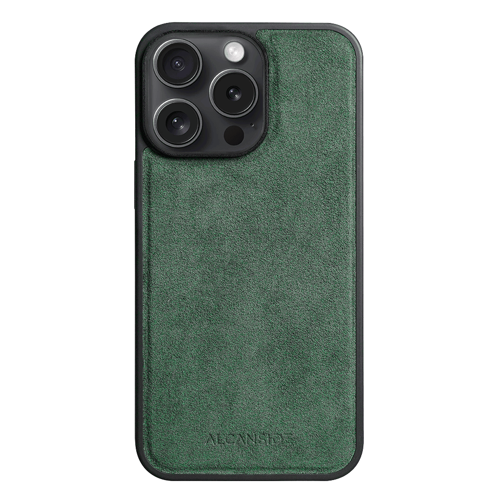 iPhone 14 Pro Max - Alcantara Back Cover - Midnight Green - Alcanside
