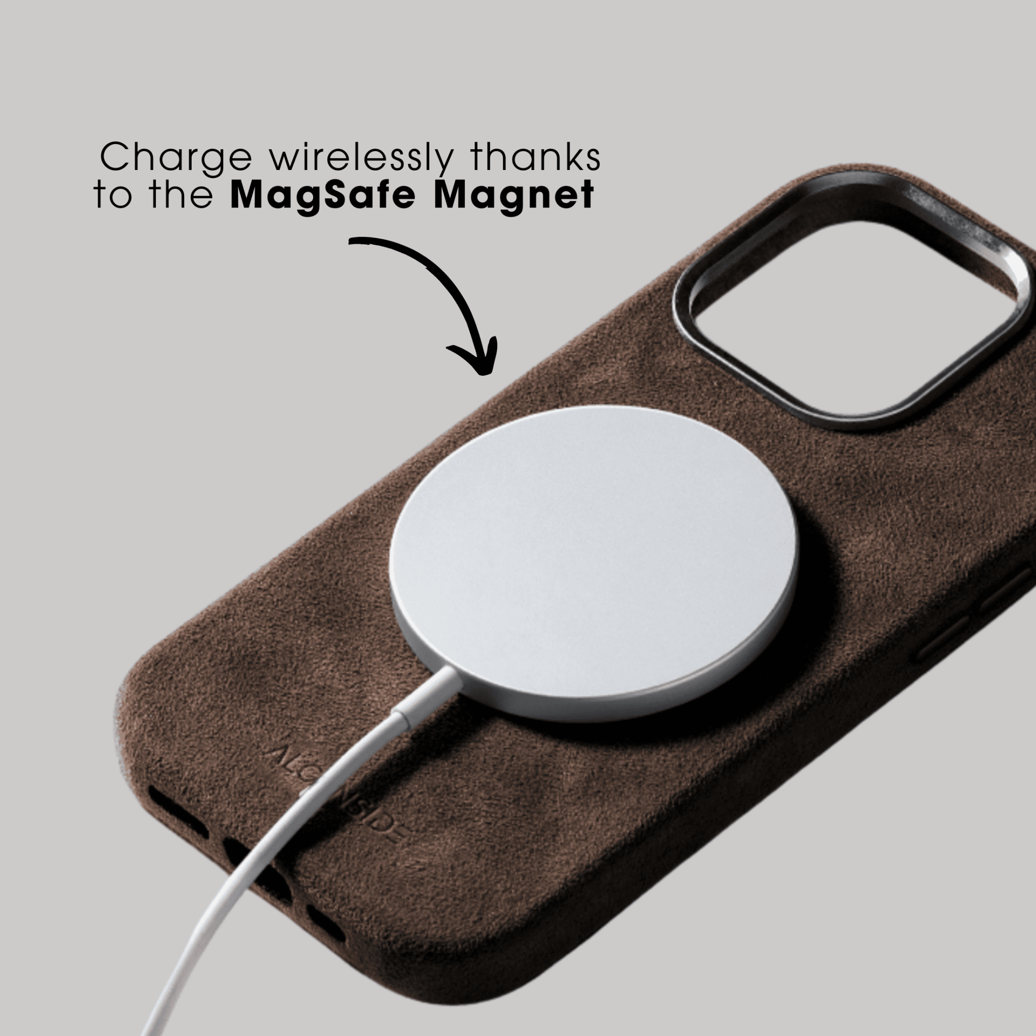 iPhone 15 Pro - Alcantara Case - Chocolate Brown - Alcanside