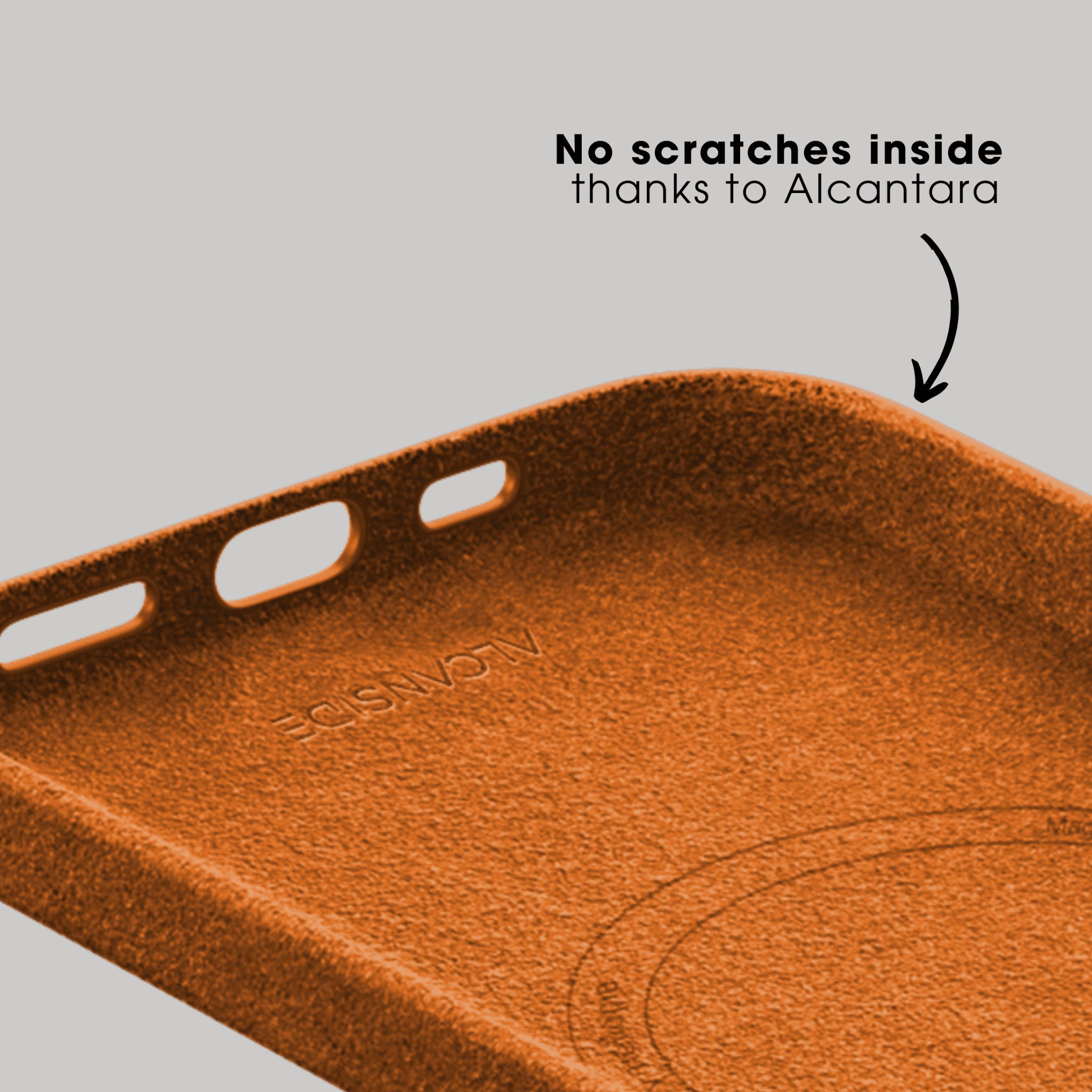 iPhone 15 Pro Max - Alcantara Case - Orange - Alcanside
