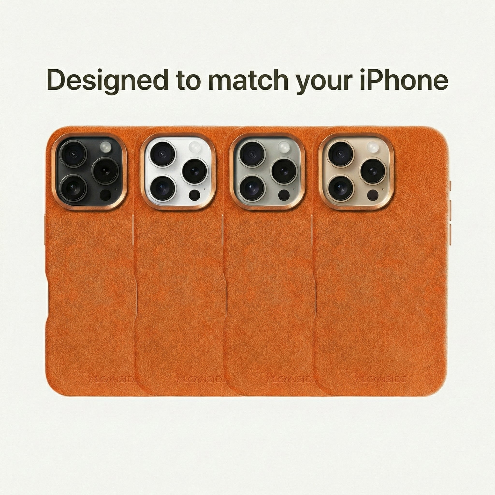 iPhone 16 Pro - Alcantara Case - Orange - Alcanside