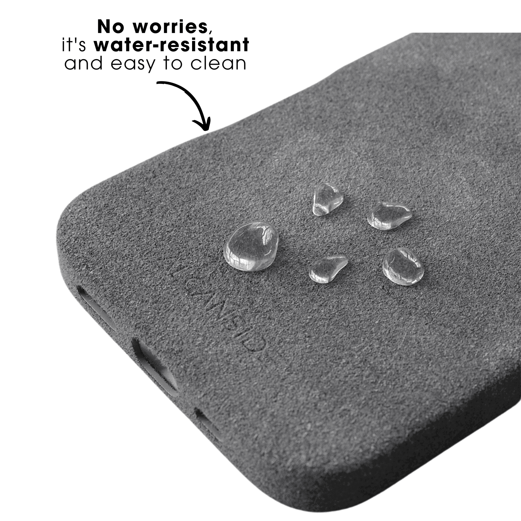 iPhone 16e - Alcantara Case - Nardo Gray - Alcanside