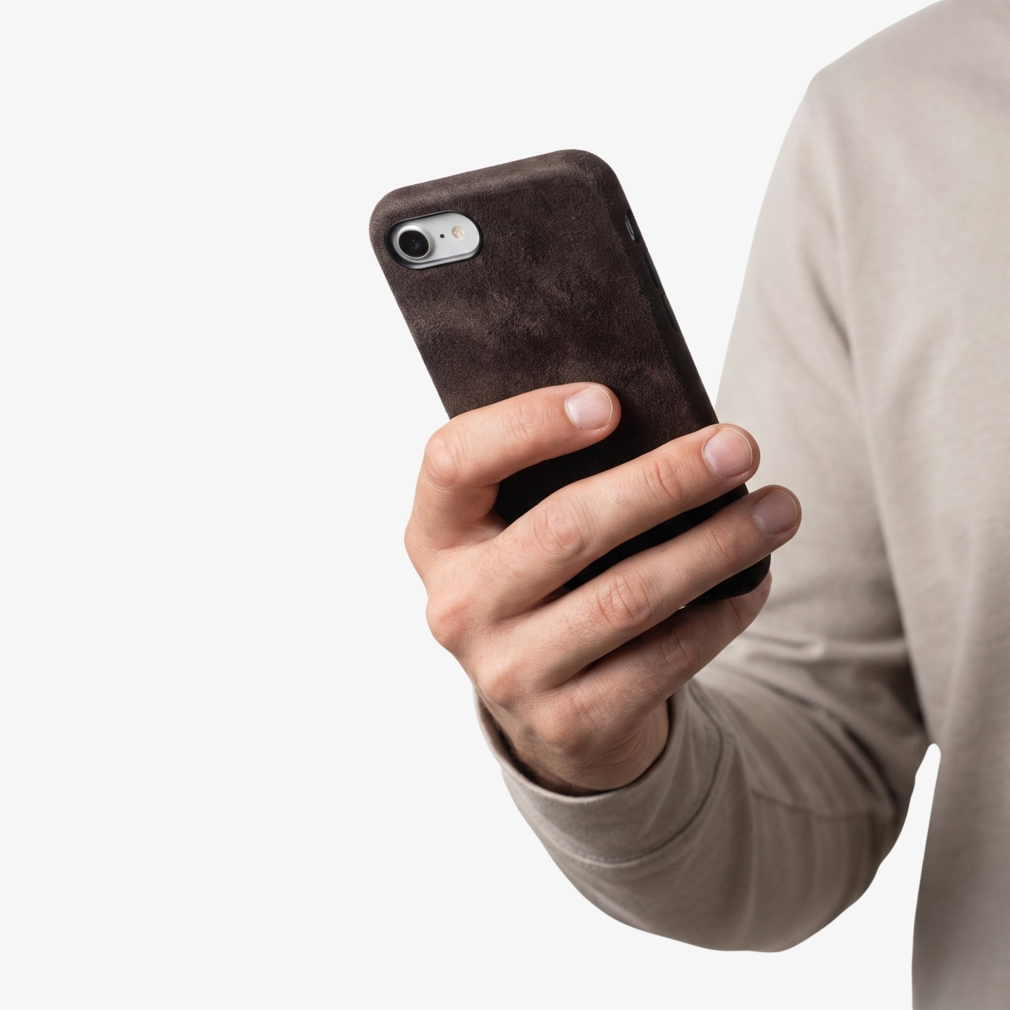 iPhone 17e - Alcantara Case - Chocolate Brown - Alcanside