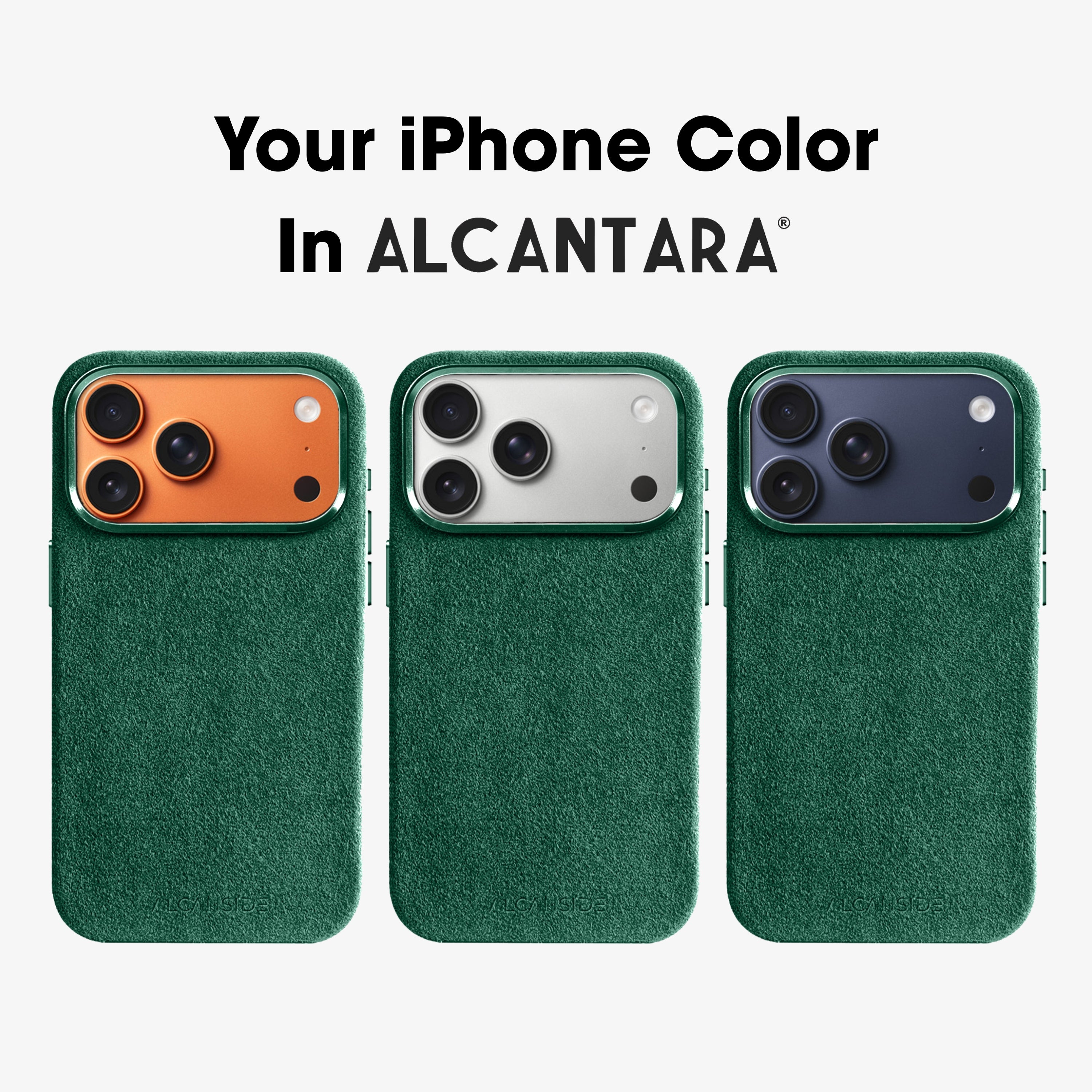 iPhone 17 Pro - Alcantara Case - Midnight Green