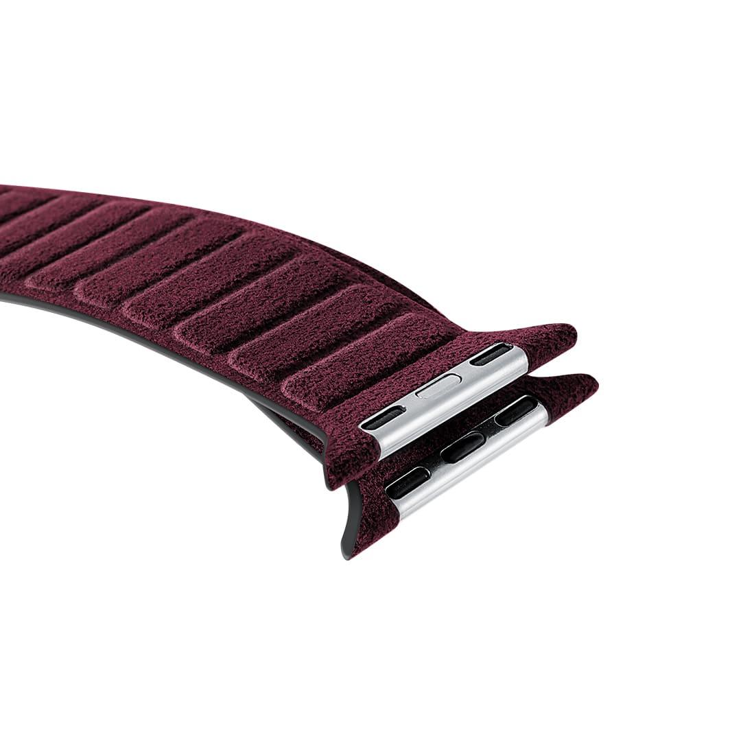 Alcantara Apple Watch Armband - Rot - 42/44/45mm & Ultra (49mm)