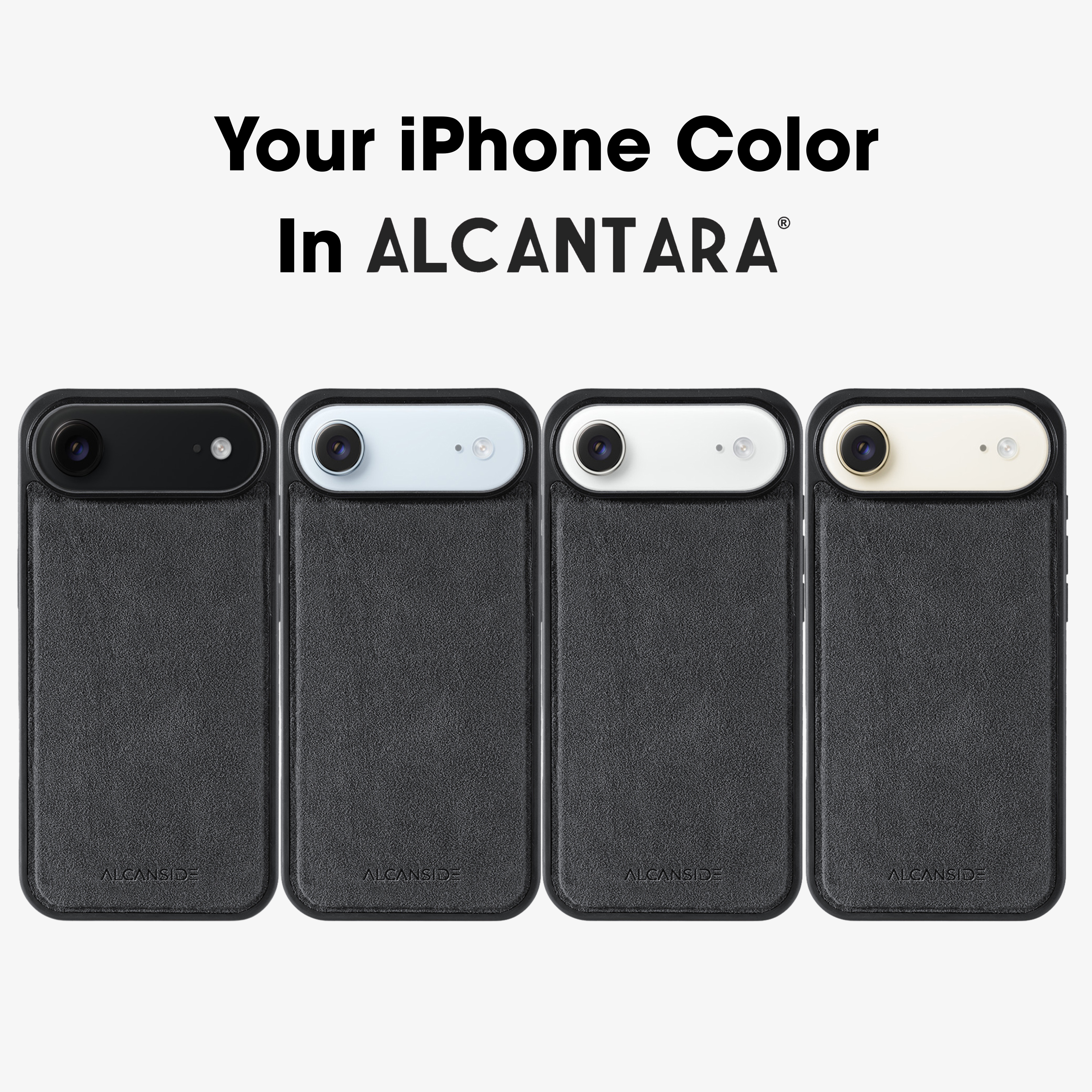 iPhone 17 Air - Alcantara Back Cover - Space Grey
