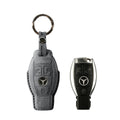 Alcantara Car Key Fob Cover for Mercedes -Benz Model B with Buckle - Space Grey