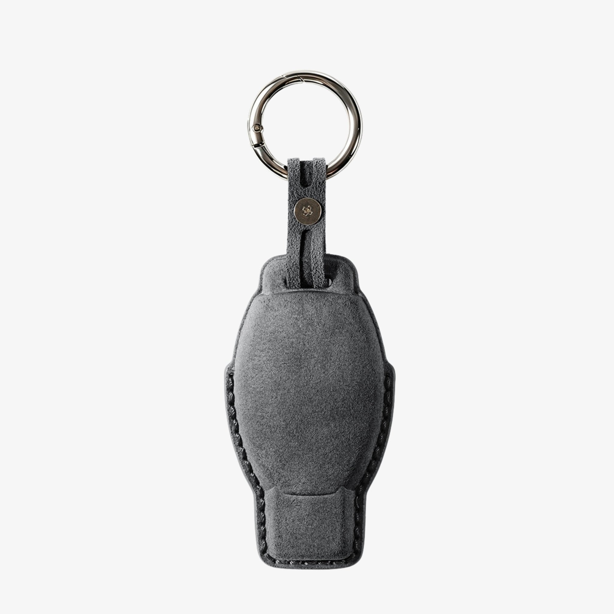 Alcantara Car Key Fob Cover for Mercedes -Benz Model B with Buckle - Space Grey - Alcanside