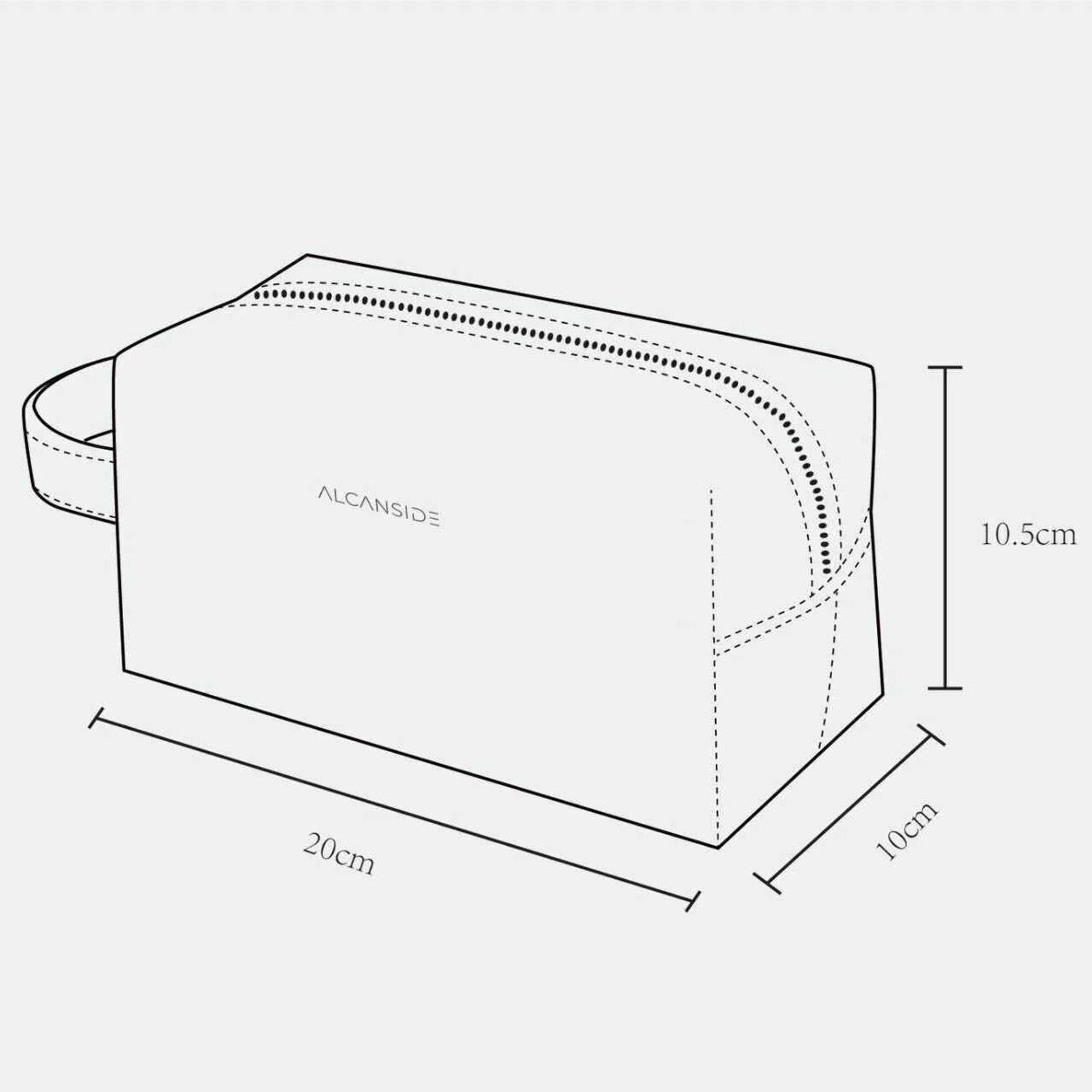 Alcantara Washbag - Space Grey - Alcanside