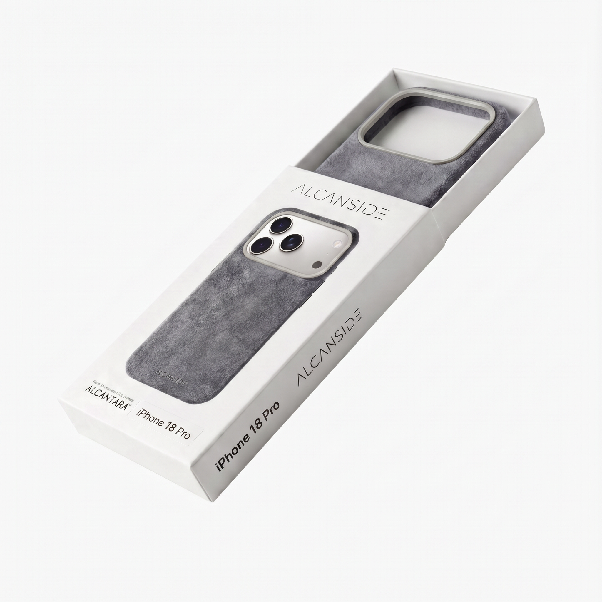 iPhone 18 Pro Max Alcantara case packaging