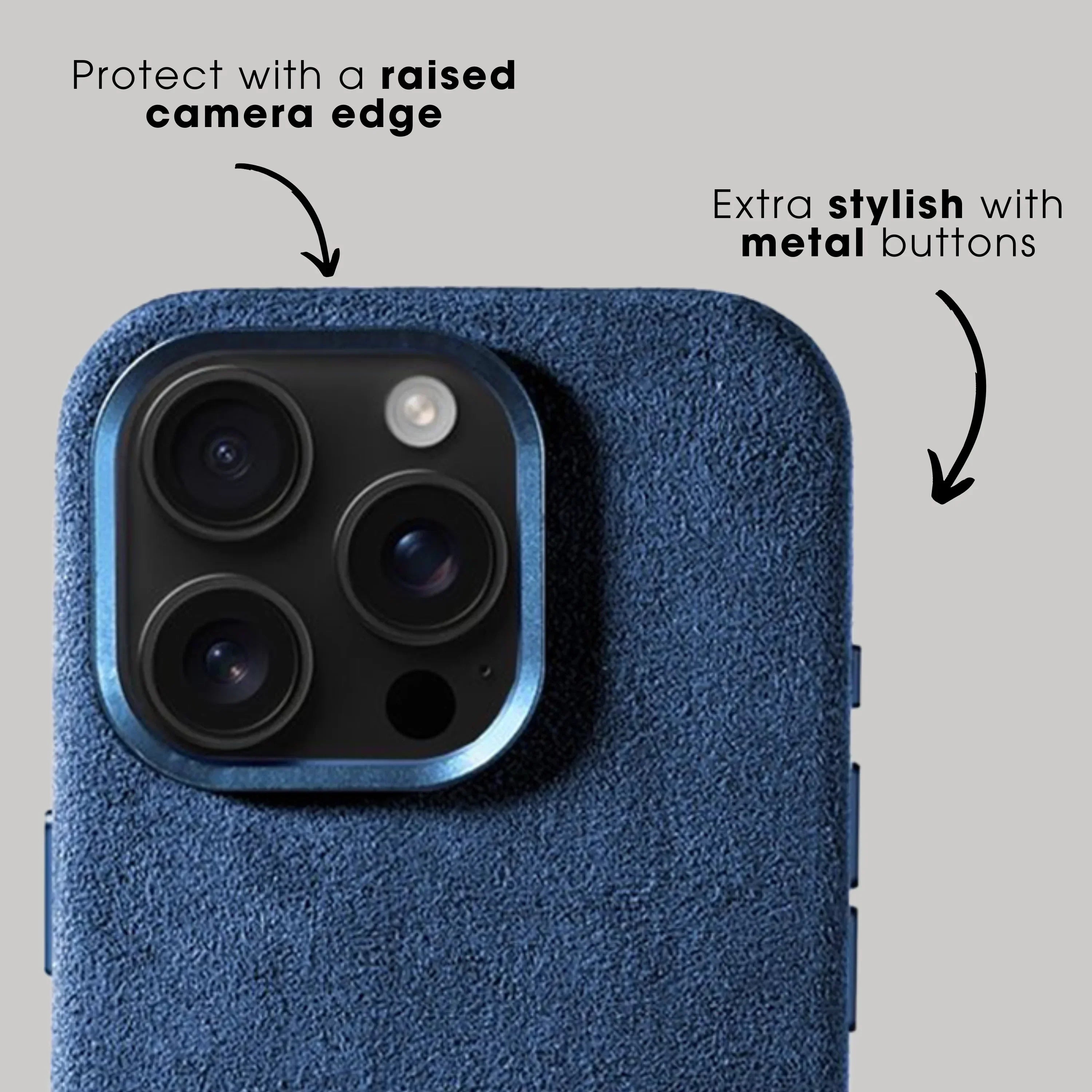 iPhone 16 Pro Max - Alcantara Case - Ocean blue