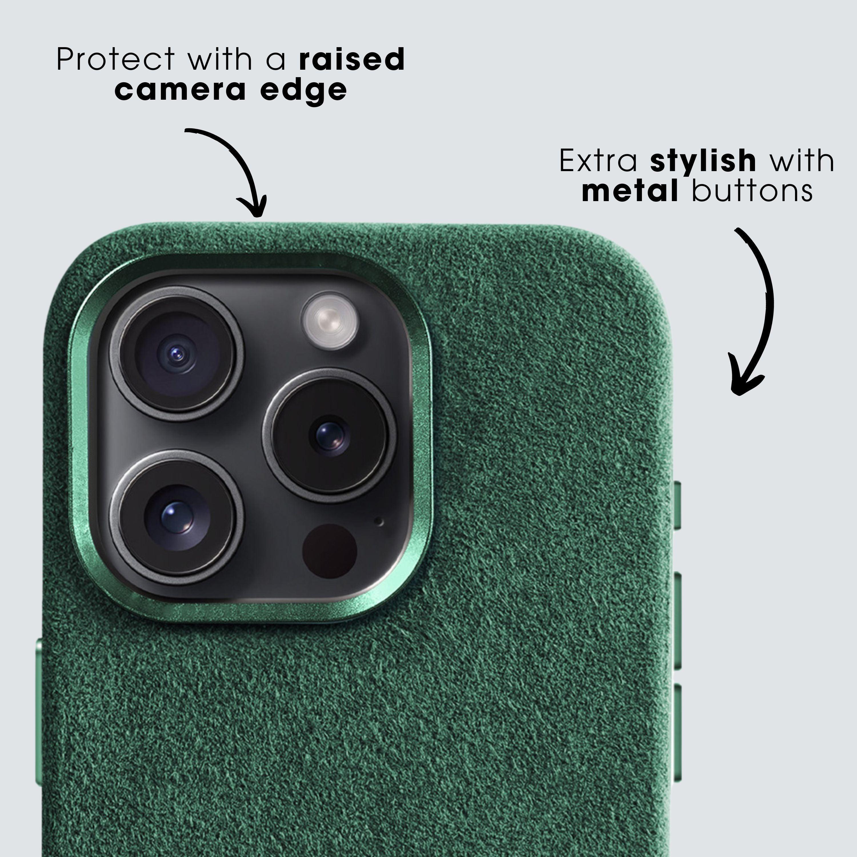 iPhone 15 - Alcantara Case- Midnight Green - Alcanside