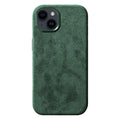 iPhone 15 Plus - Alcantara Case- Midnight Green