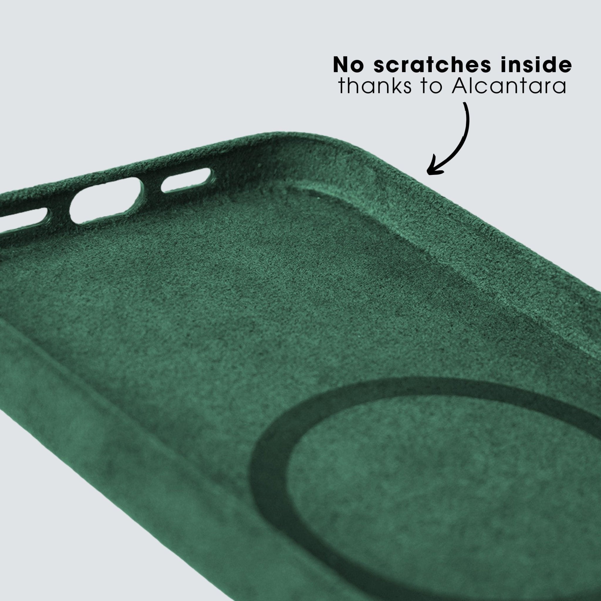 iPhone 15 Pro - Alcantara Case - Midnight Green - Alcanside