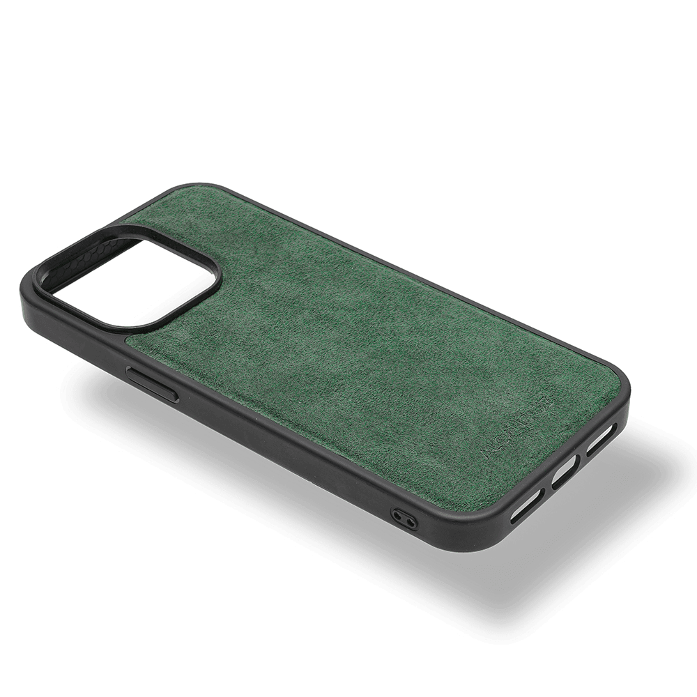 iPhone 15 Pro Max - Alcantara Back Cover - Midnight Green - Alcanside