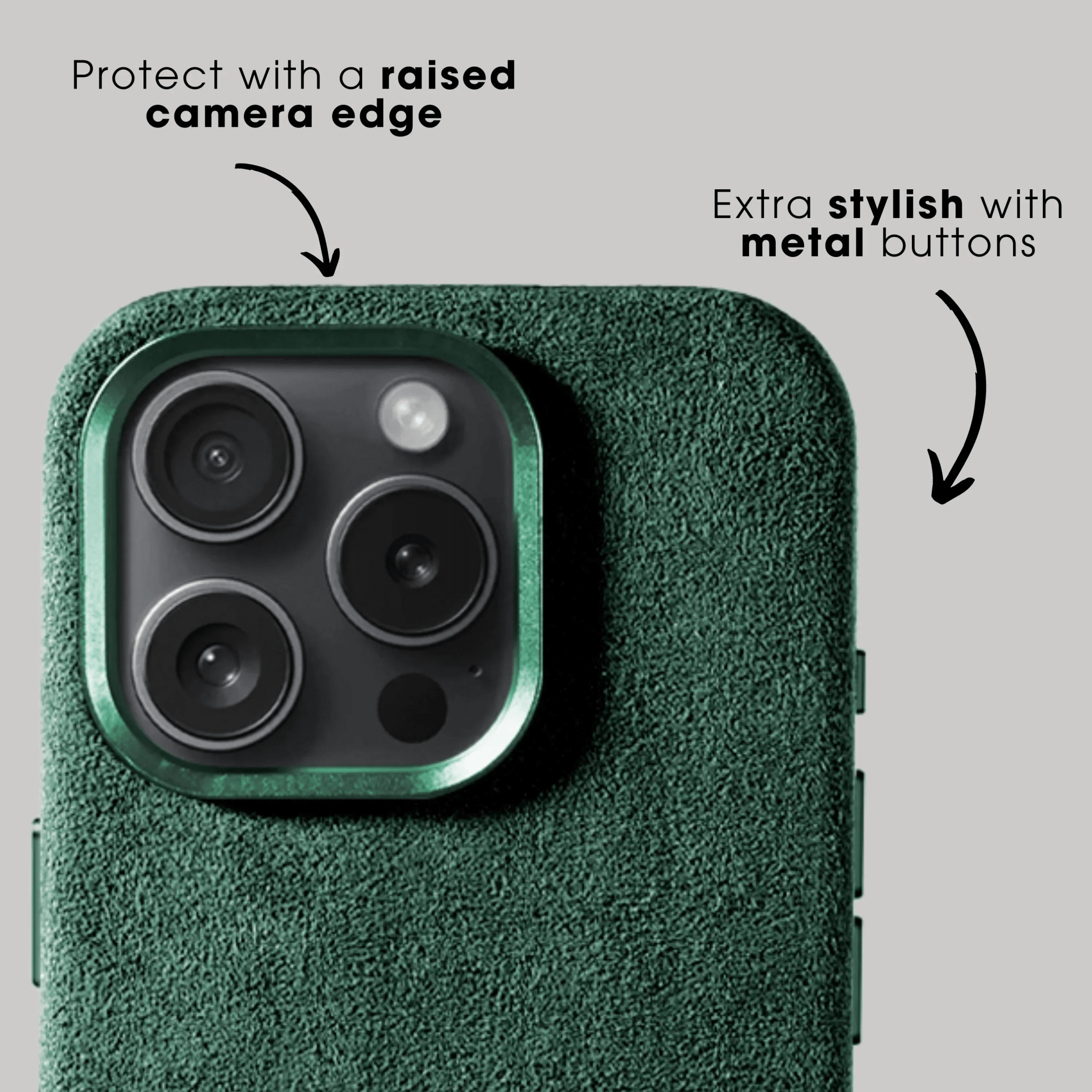iPhone 16 Pro - Alcantara Case - Midnight Green - Alcanside